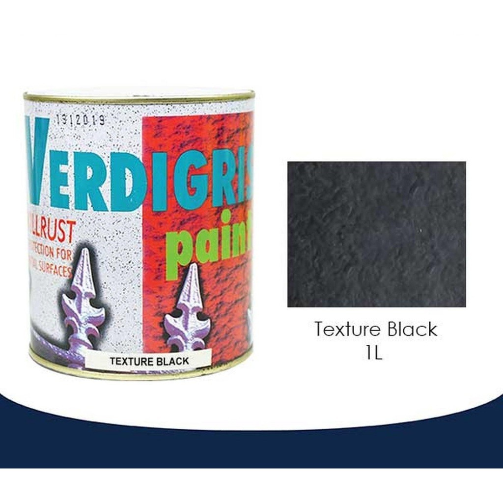 Verdigris Texture BLACK - Cat Tekstur untuk Besi 1L