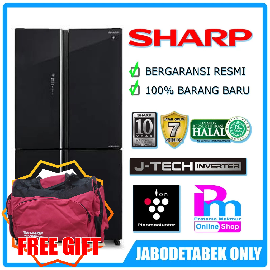 Kulkas SHARP 4 Pintu SJ-IF91PG-GB Queen Series