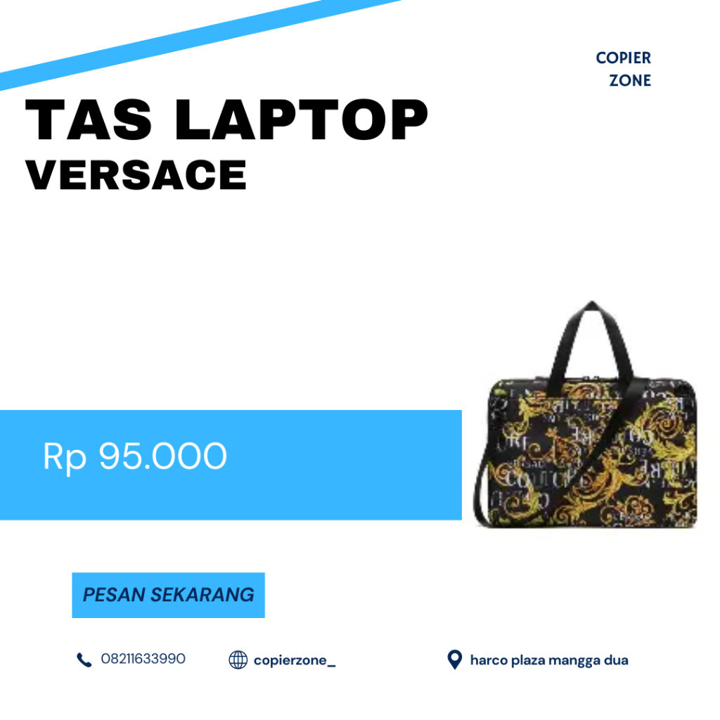 tas laptop versace