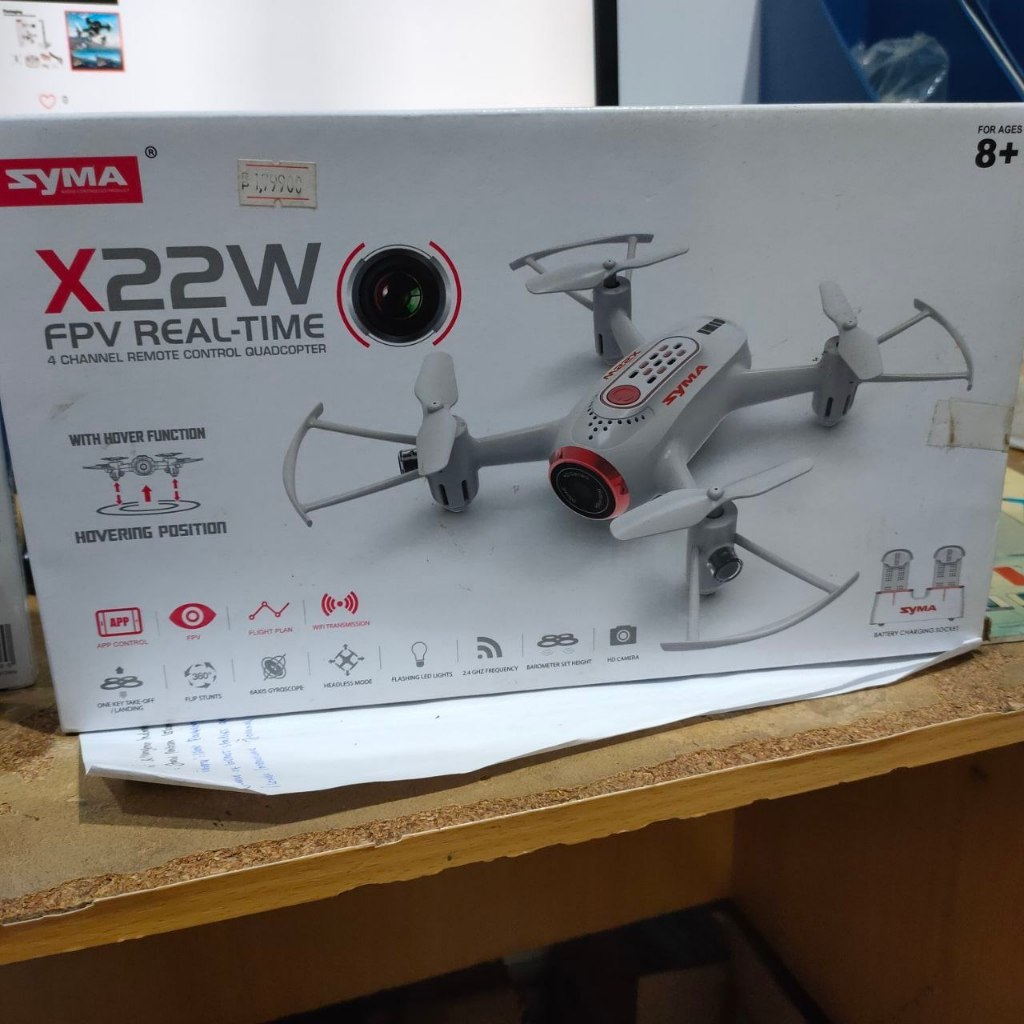 Drone SYMA X22W RC Quadcopter with Extra Battery - Putih