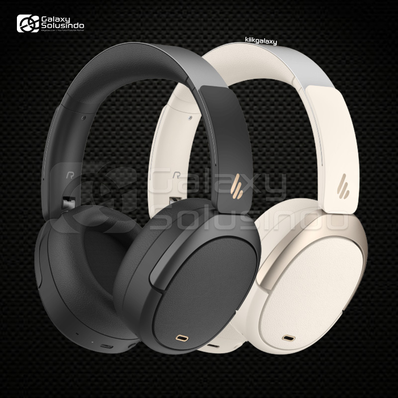 EDIFIER W80 Hi-Res Audio Bluetooth 5.4 ANC Wireless Headphone - Black / Ivory - GM