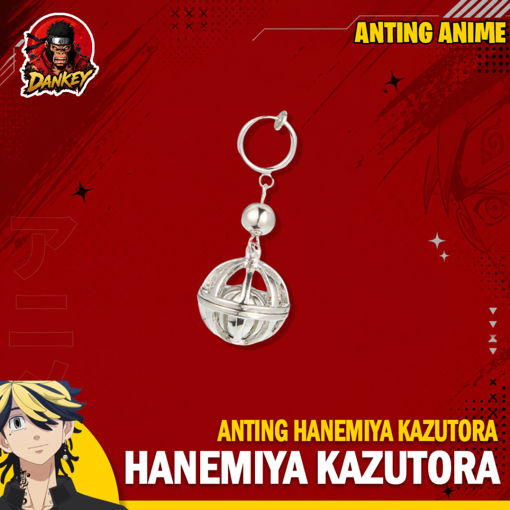 Anting Tokyo Revengers Hanemiya Kazutora Cosplay