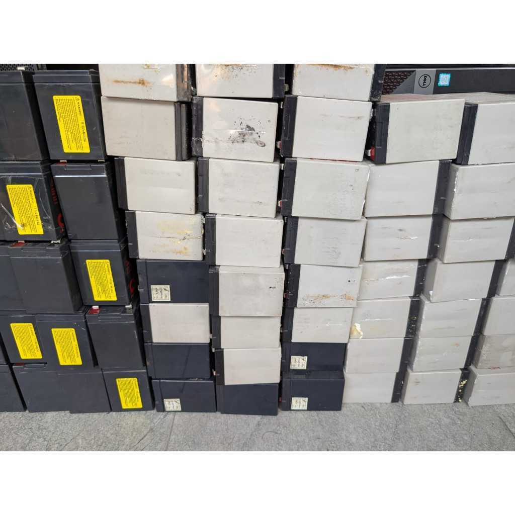 AKI UPS RUSAK / MATI, BATTERY / BATERAI / AKI  KERING BEKAS UPS KONDISI MATI / SOAK, ALL MEREK (12V)