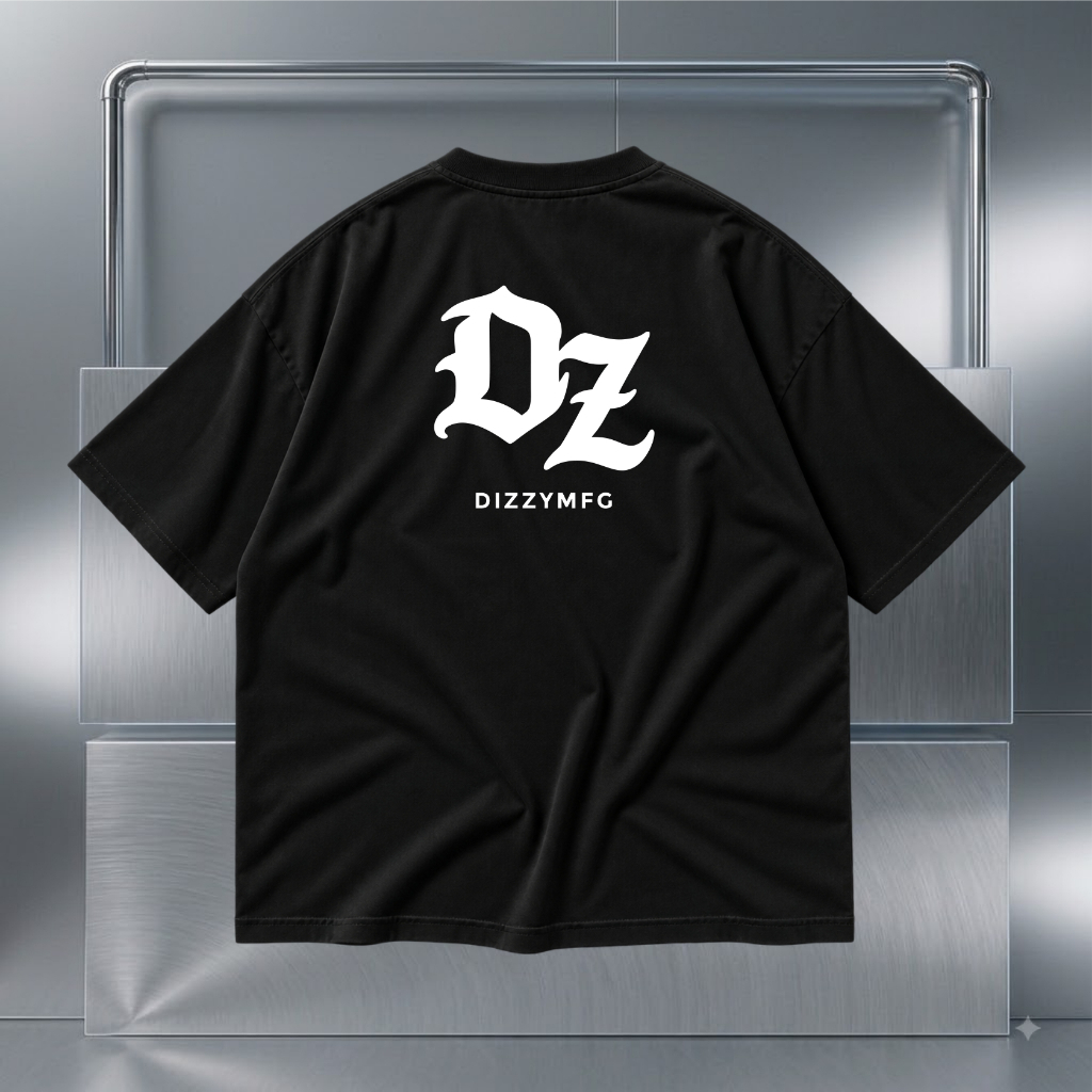 DizzyMfg - Tshirt DZ Black White