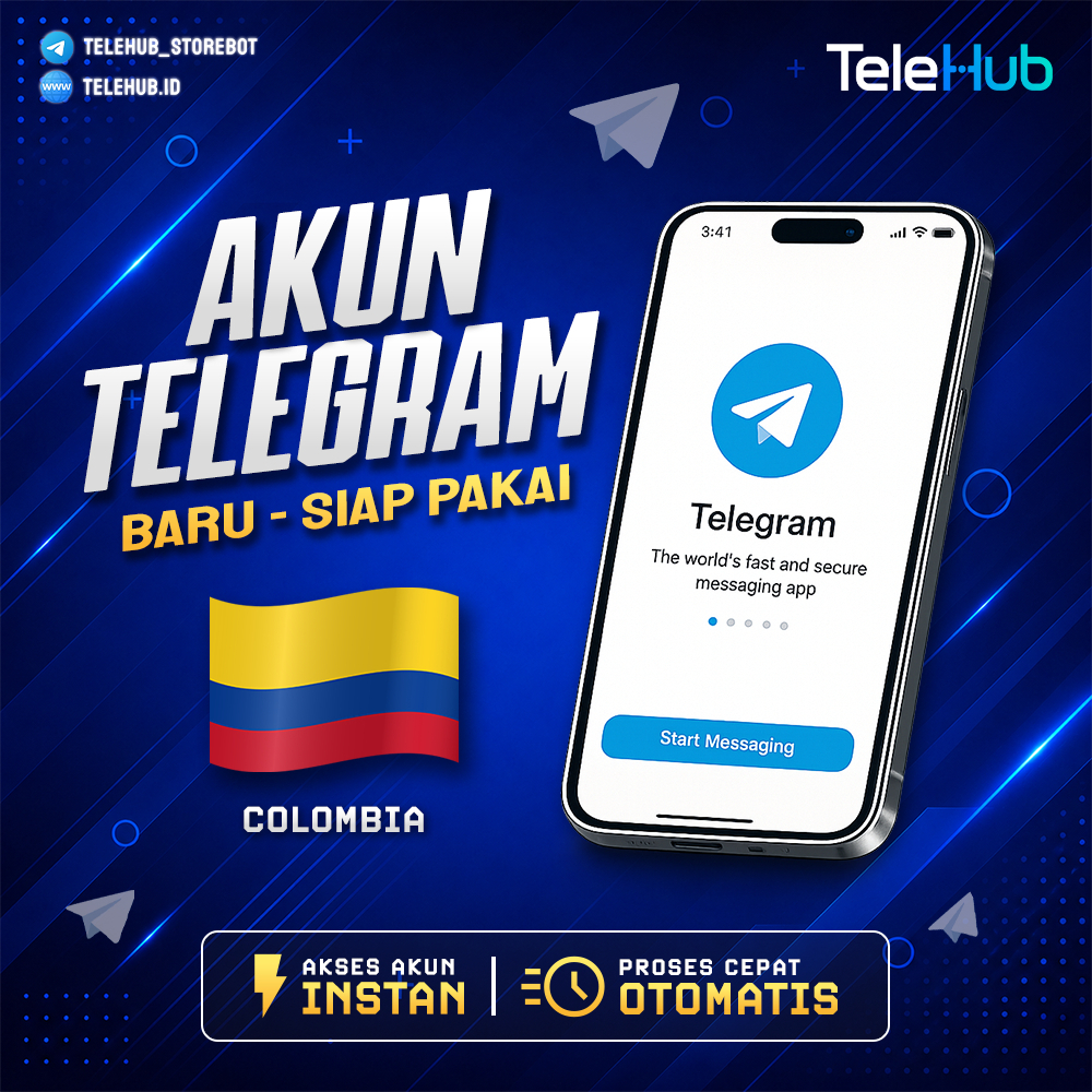 AKUN TELEGRAM COLOMBIA | BARU SIAP PAKAI | NOMOR LUAR NEGRI