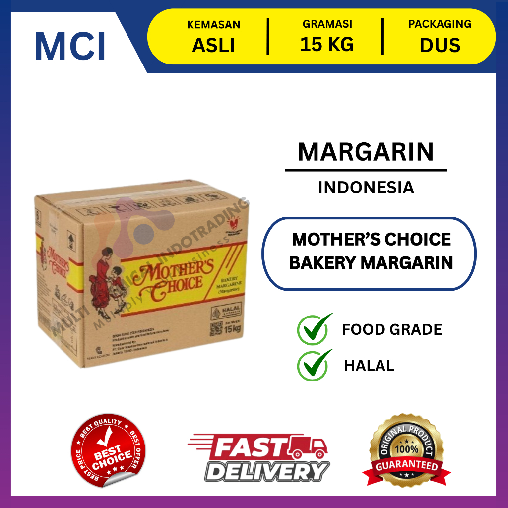 MOTHER'S CHOICE MARGARINE / MOTHERS CHOICE / BAKERY MARGARIN KUE || 1 DUS 15 KG