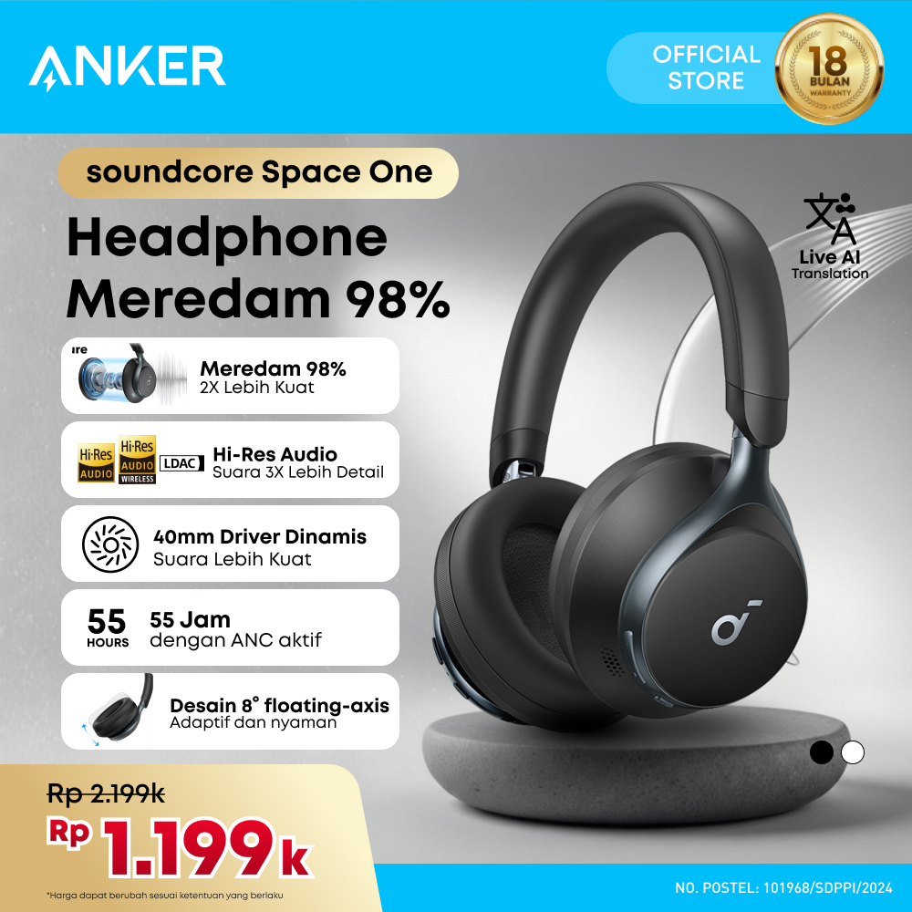 Headphone Bluetooth Soundcore Space One - A3035