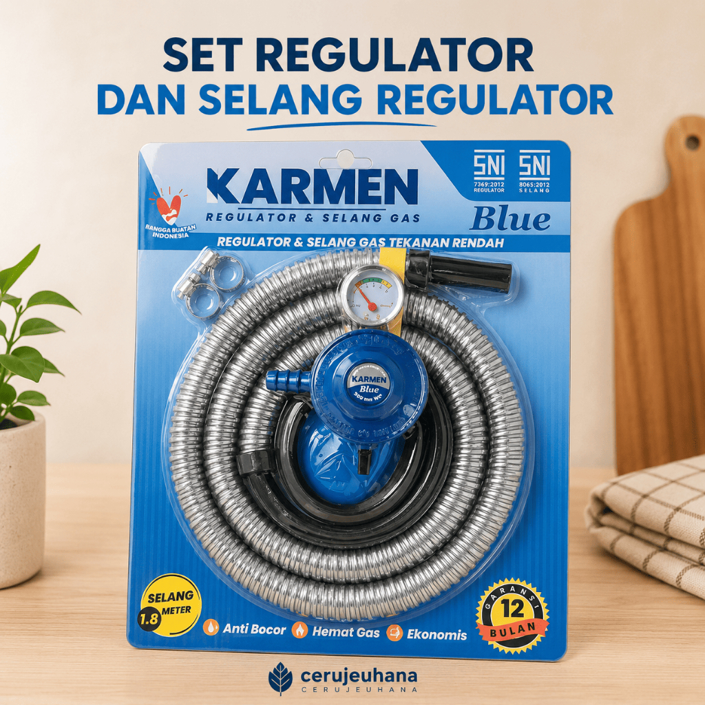 BISA COD Paket Selang Gas dan Regulator Kompor Gas