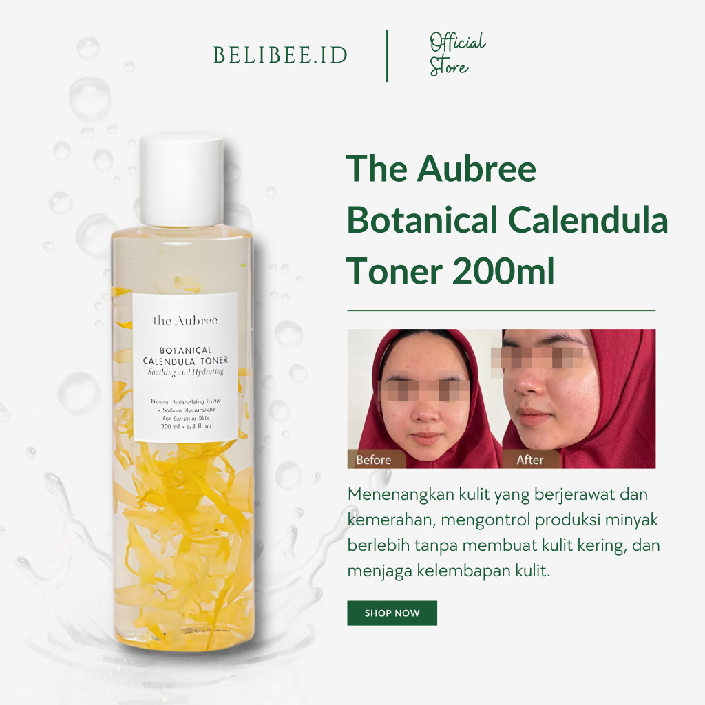 The Aubree Botanical Calendula Toner 200ml - Hydrating Toner - Melembabkan Kulit - Skincare