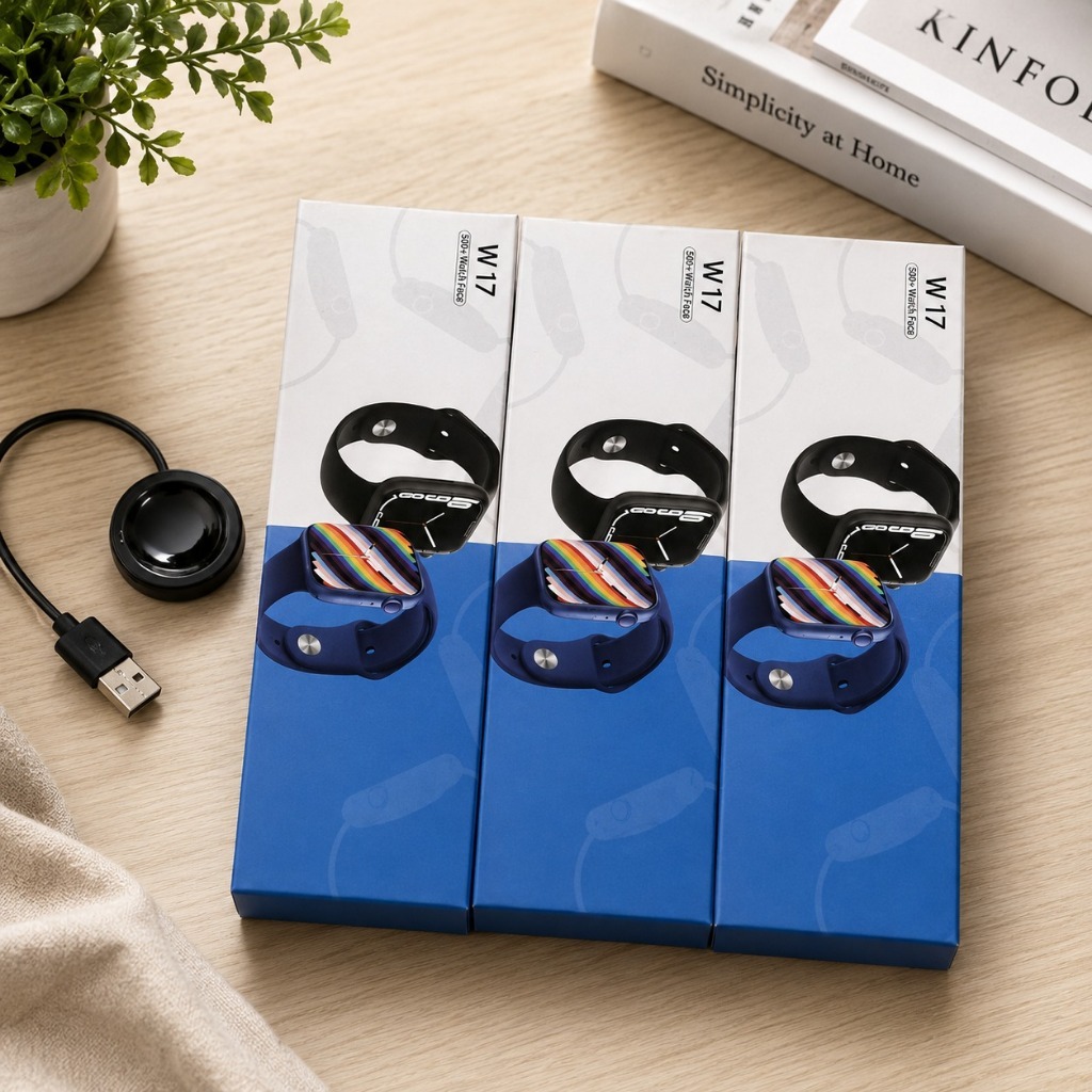 Jam Tangan SJam Tangan SmartWatch W17 Set Connect Android/IOS