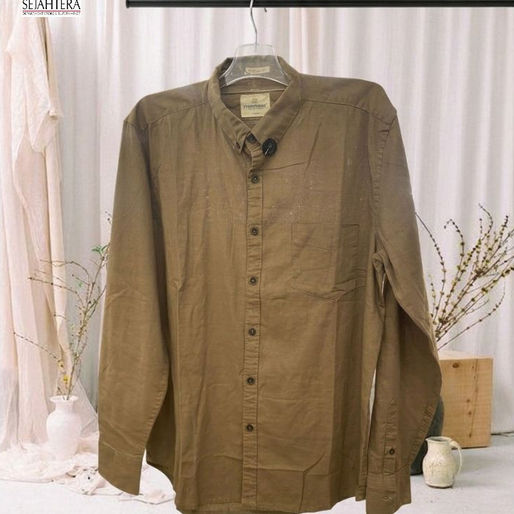 PETER NATION Y26 KEMEJA LINEN PLS L/S