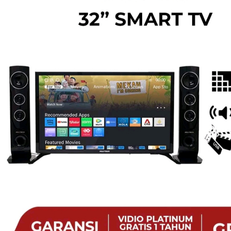 Smart TV LED Polytron PLD-32TC1865 Televisi HD 32 Inch PLD32TC1865