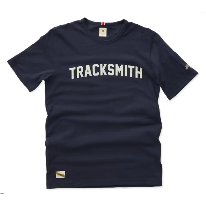 Tracksmith Men Grayboy Tee - Tracksmith Navy/Ivor Kaos Lari Running