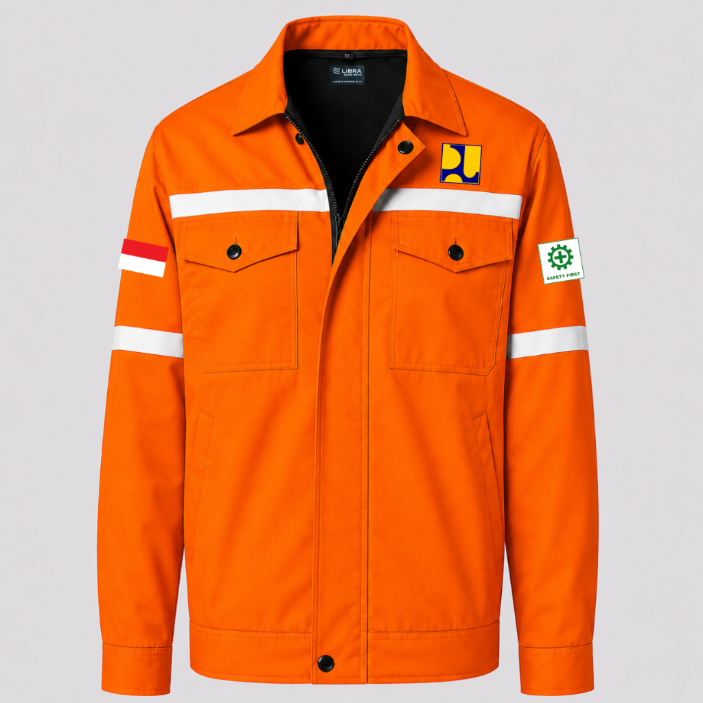 Baju Kemeja Seragam Wearpack Safety Dinas PUPR Pria Wanita Lengan Panjang Kerja Lapangan Outdoor Tam