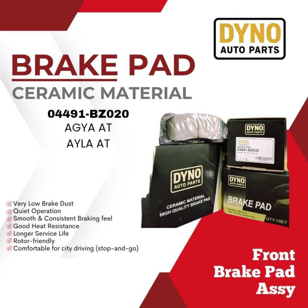 BRAKE PAD 04491-BZ020 AGYA AT, AYLA AT