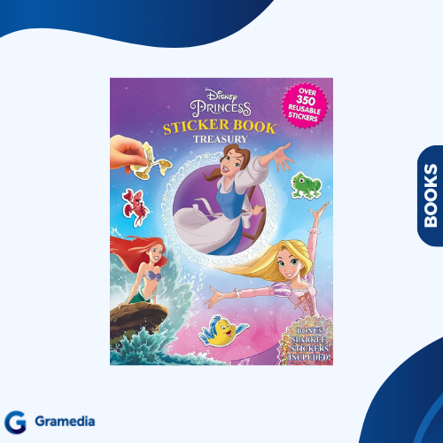 Gramedia Medan - IMPORT BOOK DISNEY PRINCESS - STICKER BOOK TREASURY