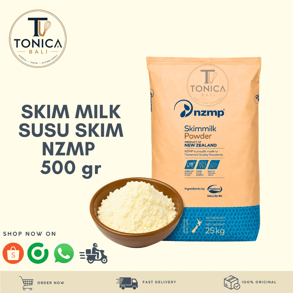 500 GR Susu Skim NZMP / Skimmed Milk NZMP / Susu Bubuk Skim NZMP / Susu Rendah Lemak NZMP