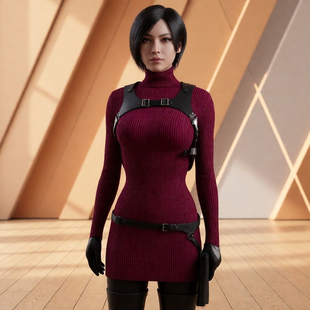 ada wong | dress ada wong | baju rajut ada wong | cosplay ada wong