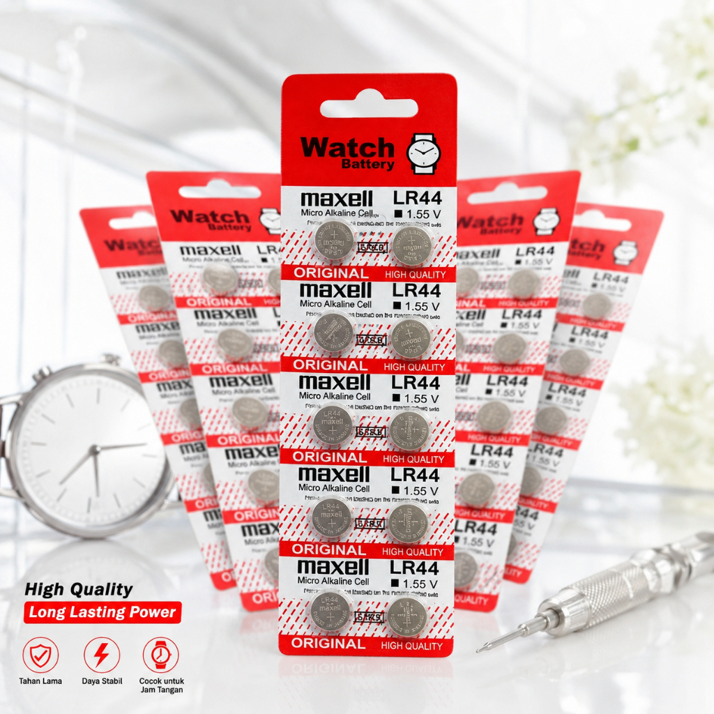 Battery LR44 Kancing Pil baterai batre LR 44 / AG 13 Baterai Kalkulator Jam Tangan Laser batrai