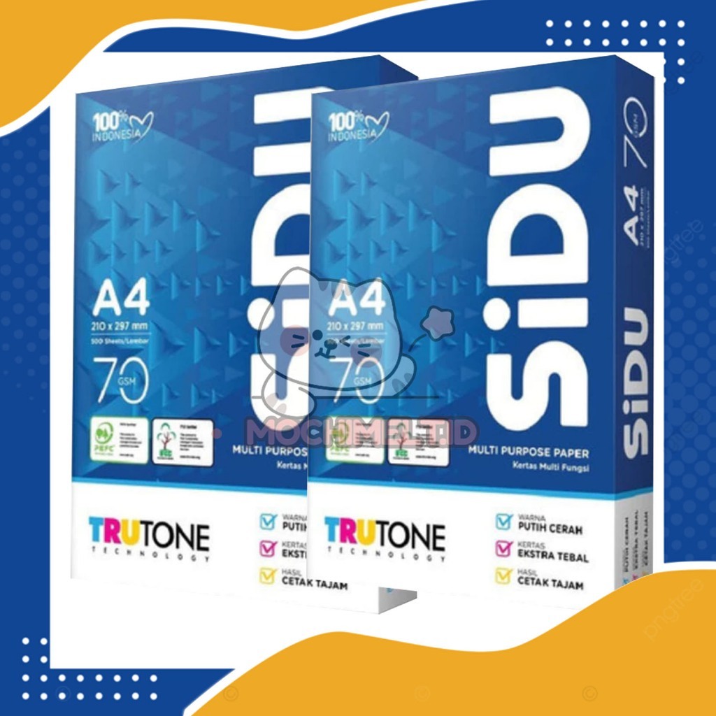 Kertas HVS A4 Sidu 70 Gram 500 Lembar