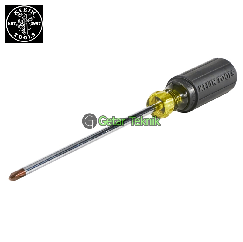 Obeng Plus #2 Klein 603-7 Phillips Screwdriver 7 Inch Round Shank