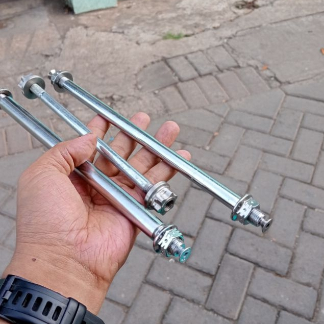 As roda Depan Tengah Belakang pnp Shok gl Tiger mp/As swing arm Kaze gl Full besi probolt,
