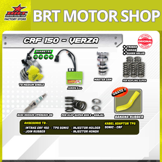 PAKET TRABAS HEMAT  BRT CRF 150 - VERZA Paket Bore Up
