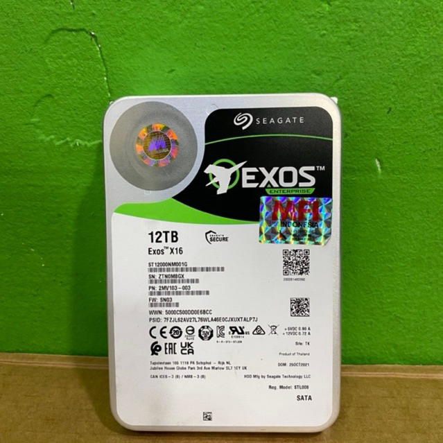 HARDISK SEAGATE EXOS ENTERPRISE 12 TB MFI ORI