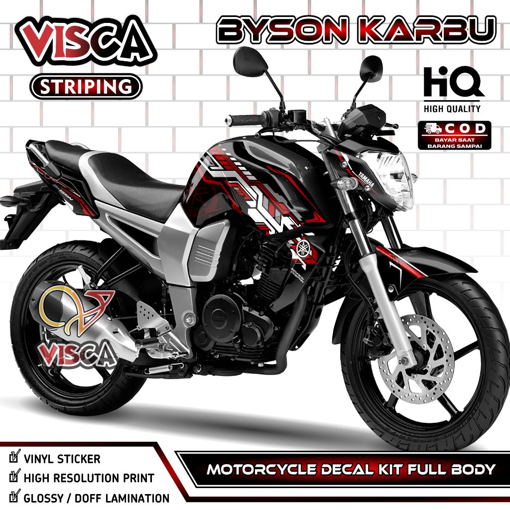 Decal Byson Karbu - Decal Byson Full Body - Stiker Byson Karbu Full Body - Striping Byson Karbu Vari