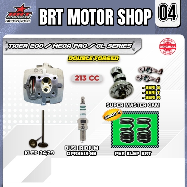 PAKET TOURING SUPER 4 & 14 BRT TIGER 200 MEGA PRO GL SERIES Bore Up 213CC
