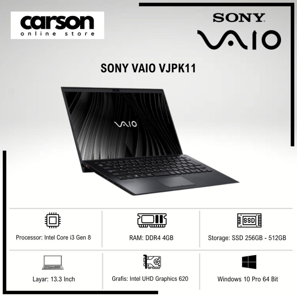LAPTOP SONY VAIO SERIES INTEL CORE i3 / i5 / i7 SECOND MURAH BERGARANSI