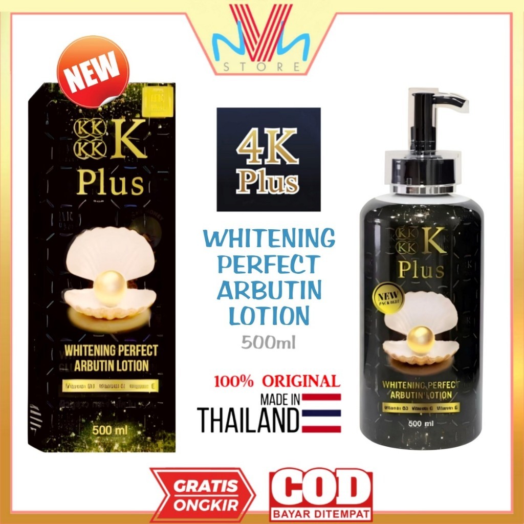 4K PLUS WHITENING PERFECT ARBUTIN LOTION 500ml - BODY LOTION ORIGINAL THAILAND