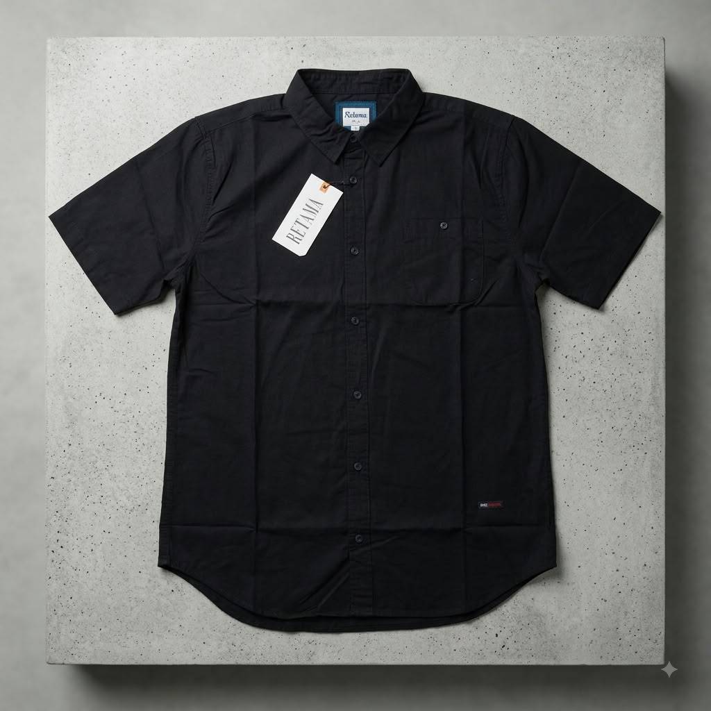 RETAMA BAJU KEMEJA KERAH FORMAL LENGAN PENDEK SOFT COTTON ORIGINAL