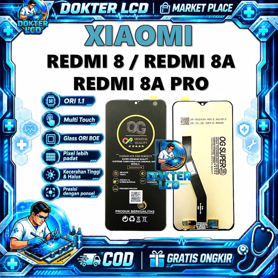 LCD TOUCHSCREEN REDMI 8 / REDMI 8A / 8A PRO ORI100%