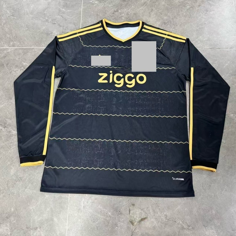 FANS VERSION JRS BOLA LONGSLEEVE AJAX AWAY HITAM LS 2027