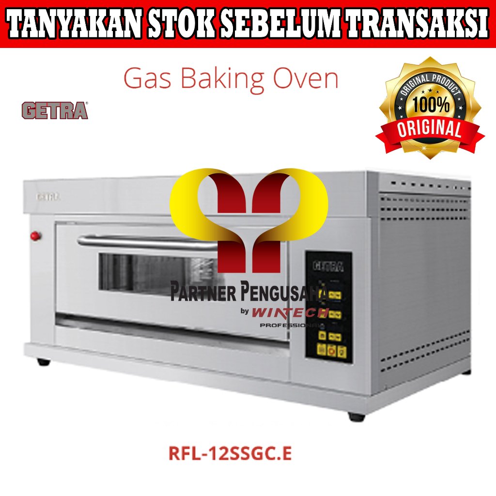 GETRA RFL-12SSGC.E Gas Baking Oven / Oven Gas / Oven 1 Deck 2 Tray