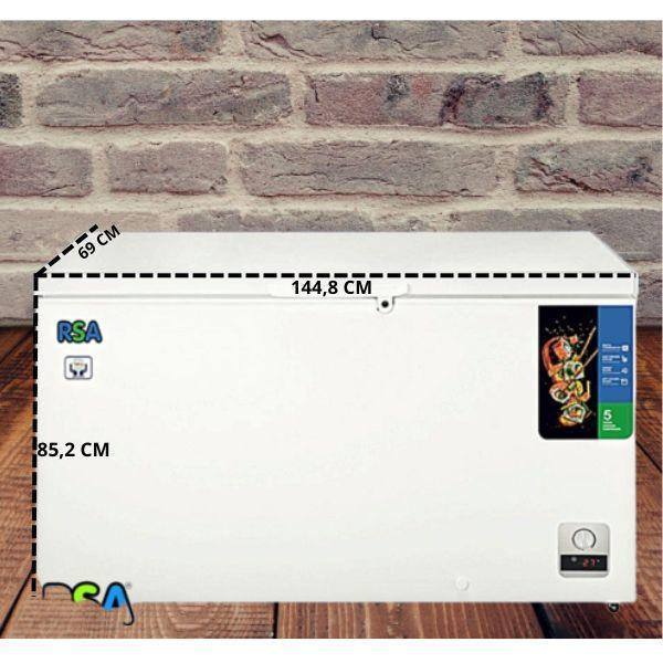 RSA Chest Freezer CF-460 450L Hemat Energi Thermometer Digital Putih SECOND