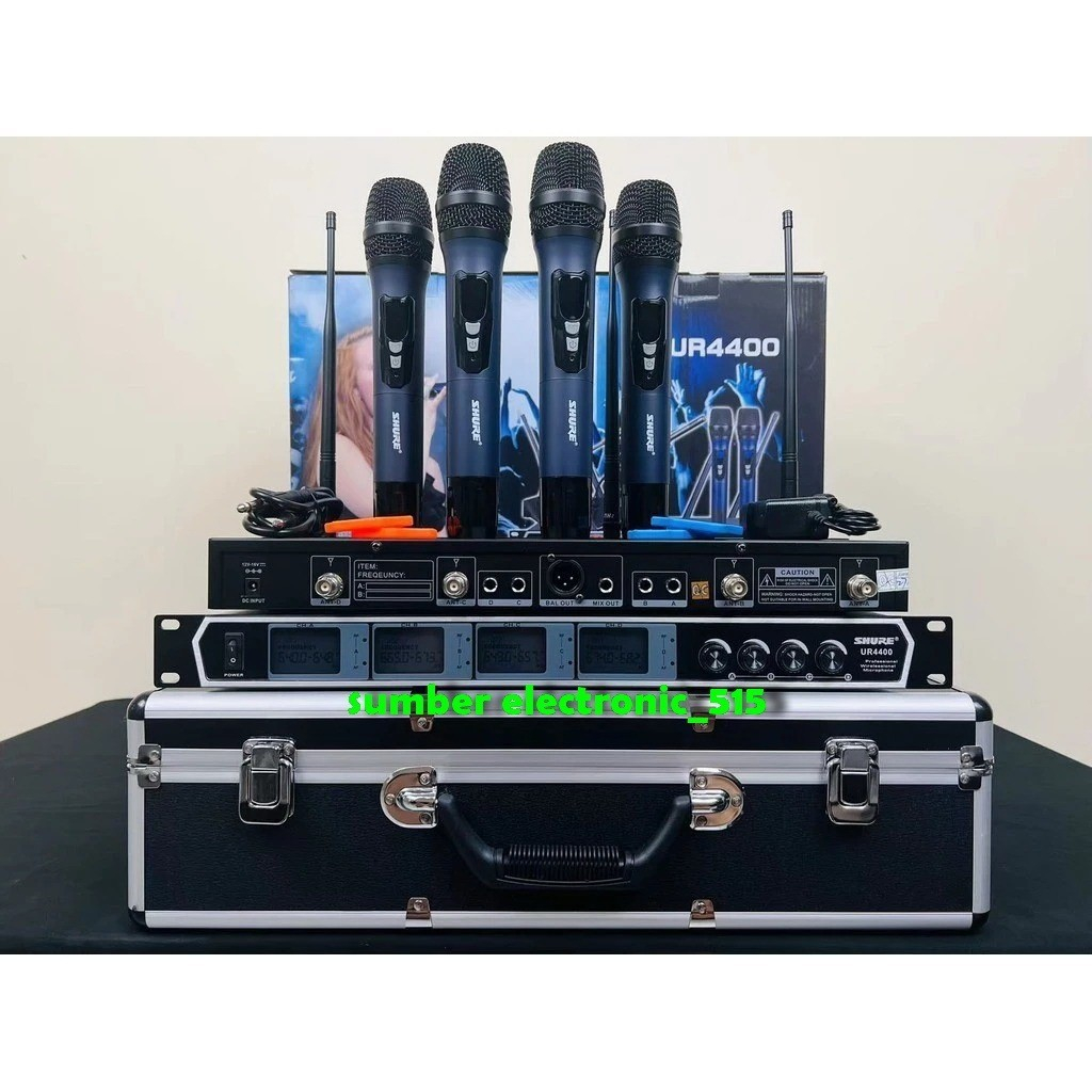 Mic wireless SHURE UR4400 4HH / UR4400 4HH mic pegang (handheld)/ UR4400 4HH