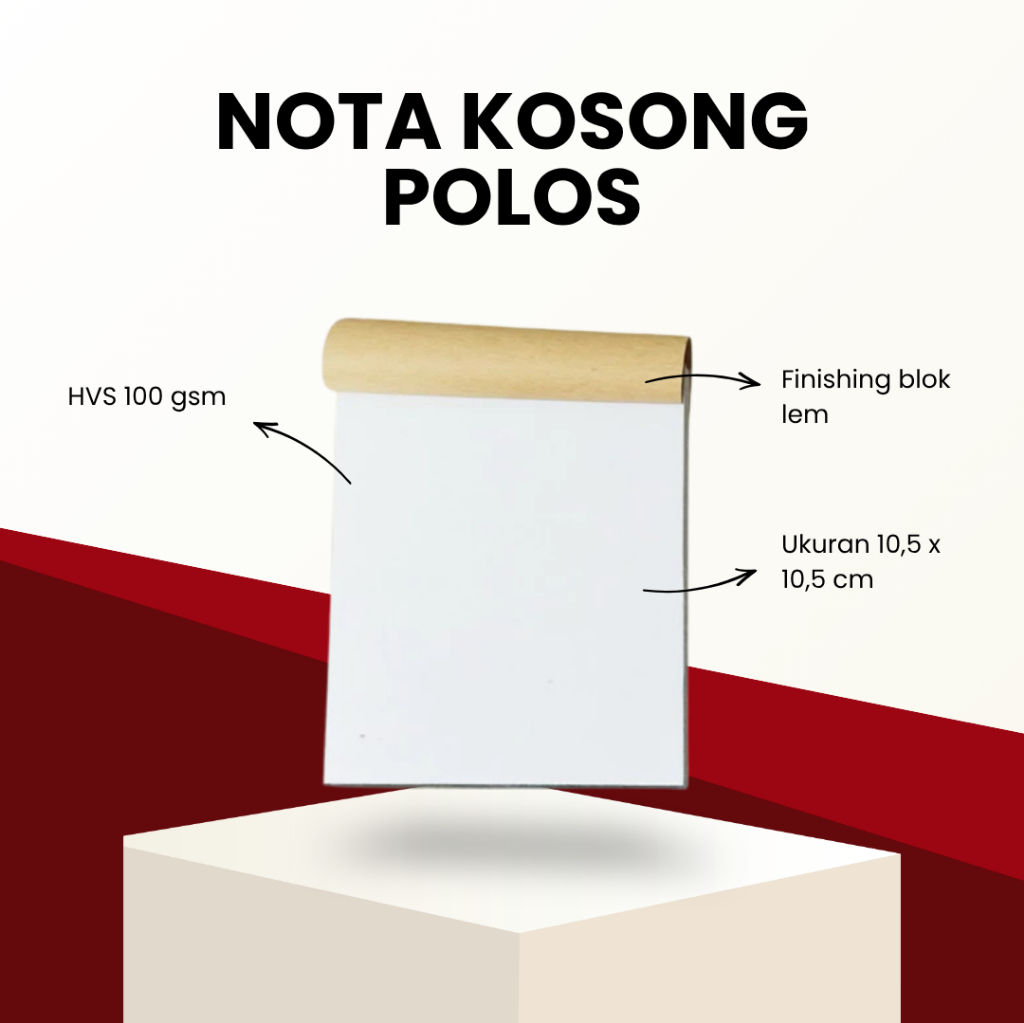 [ISI 100 LEMBAR] NOTA KOSONGAN UKURAN 1/6 READY STOCK COCOK UNTUK USAHA TOKO BANGUNAN KELONTONG DAN 
