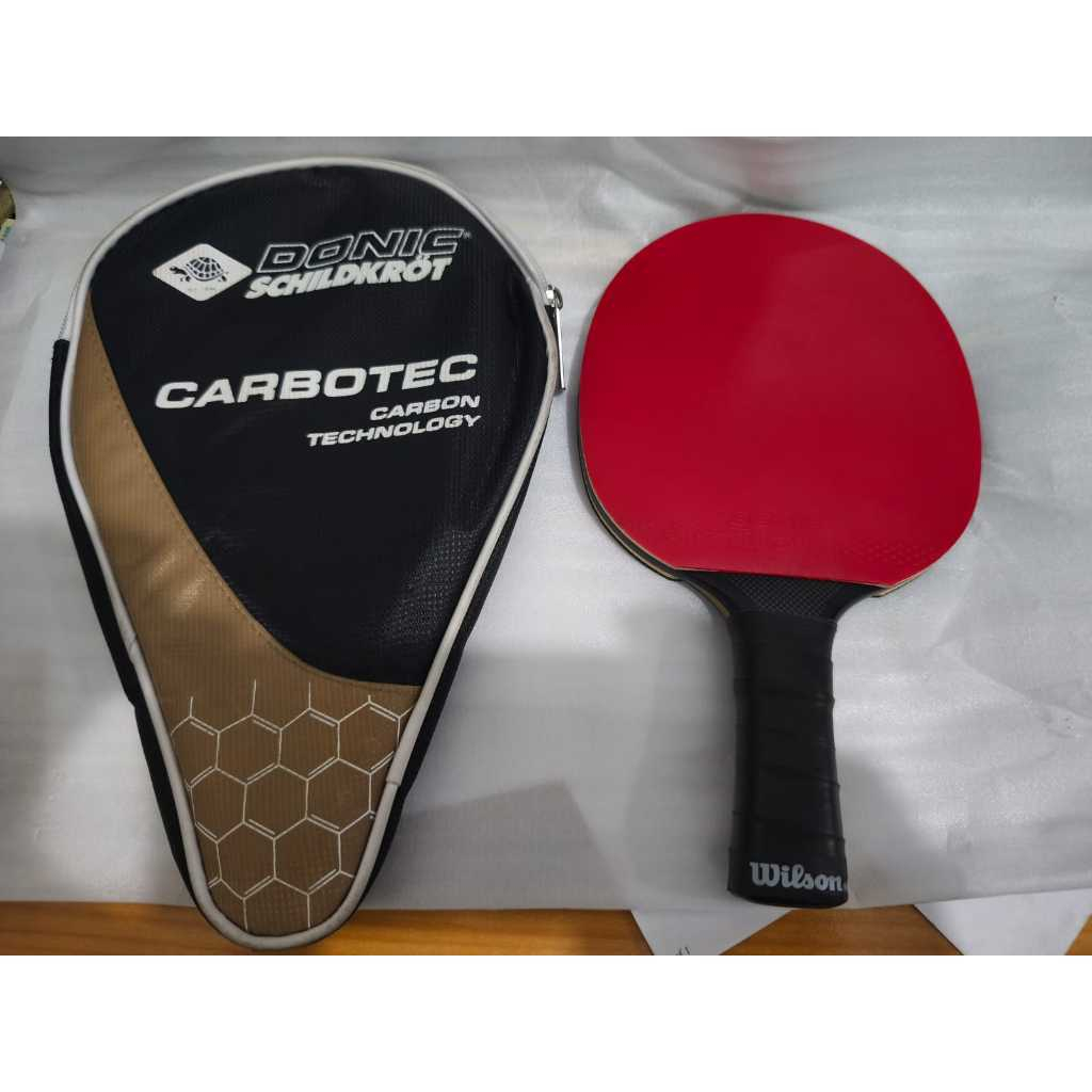 Bet Ping Pong DONIC SCHILDKROT CARBOTEC 7000 Blade Bat Full Carbon Frame Attack Power Spin 120 Spin 