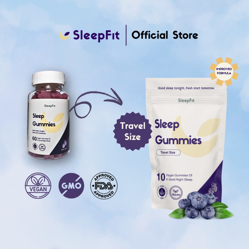 SleepFit Melatonin Sleep Gummies 5 Mg  - Travel Pack 10 Gummies