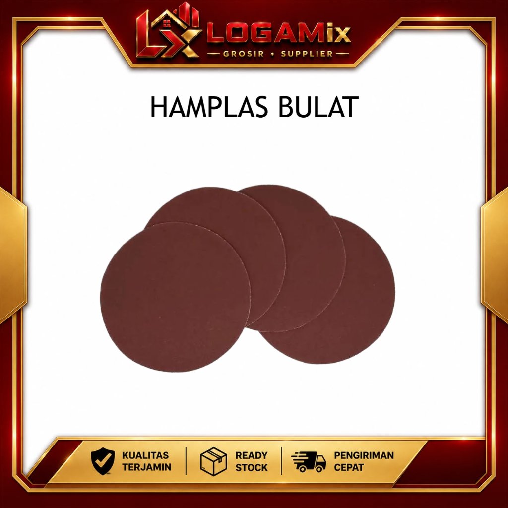 Amplas Bulat Serbaguna Menghaluskan Meratakan