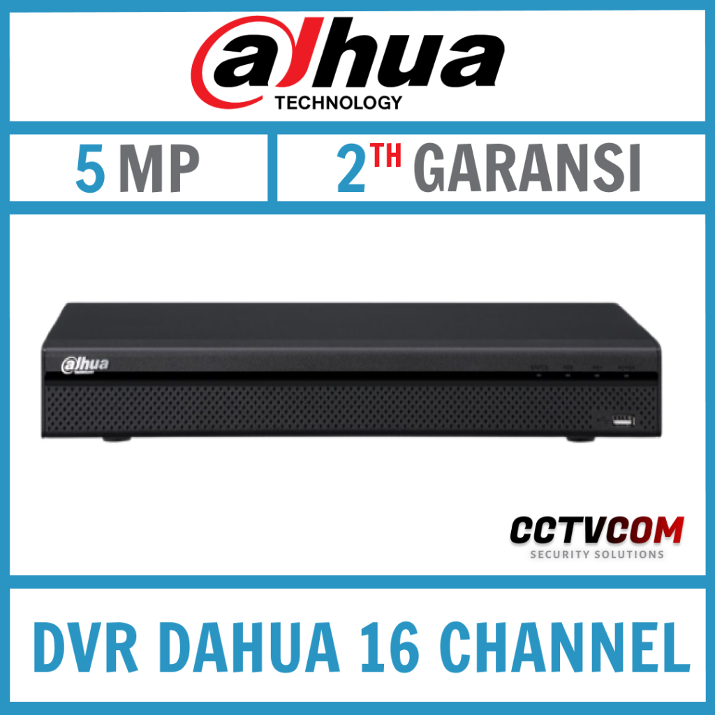 DVR DAHUA 16 CHANNEL 5MP HDCVI SUPPORT AUDIO