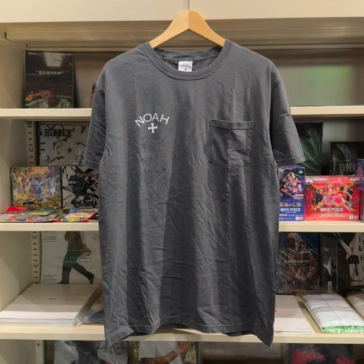 NOAH NYC - SUMMER CORE LOGO POCKET TEE SS26 (FADED BLACK)