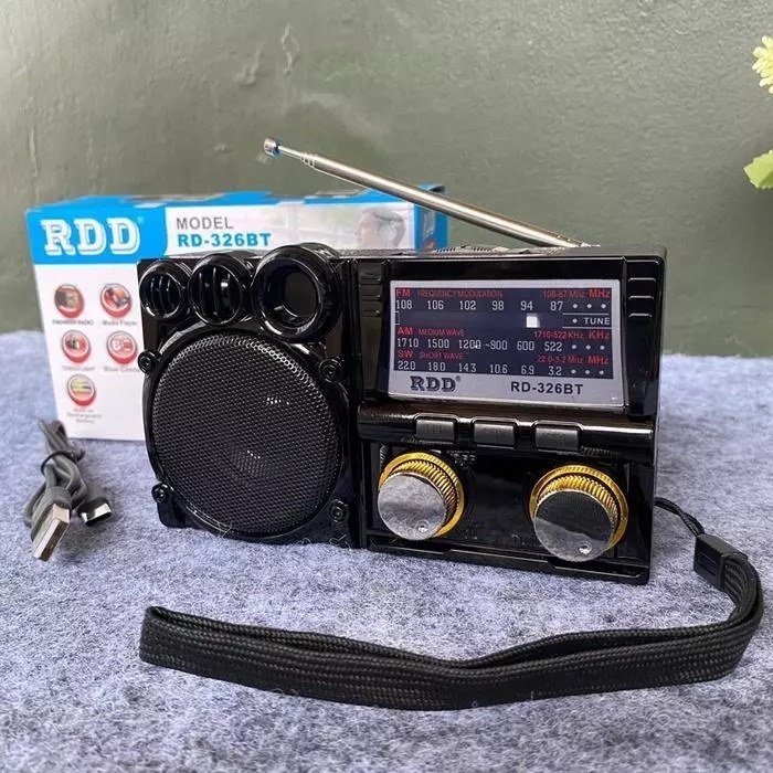 Radio RD326BT Bluetooth USB FM MP3 Suara Jernih Bass Mantap Suara Kencang Cocok Outdoor