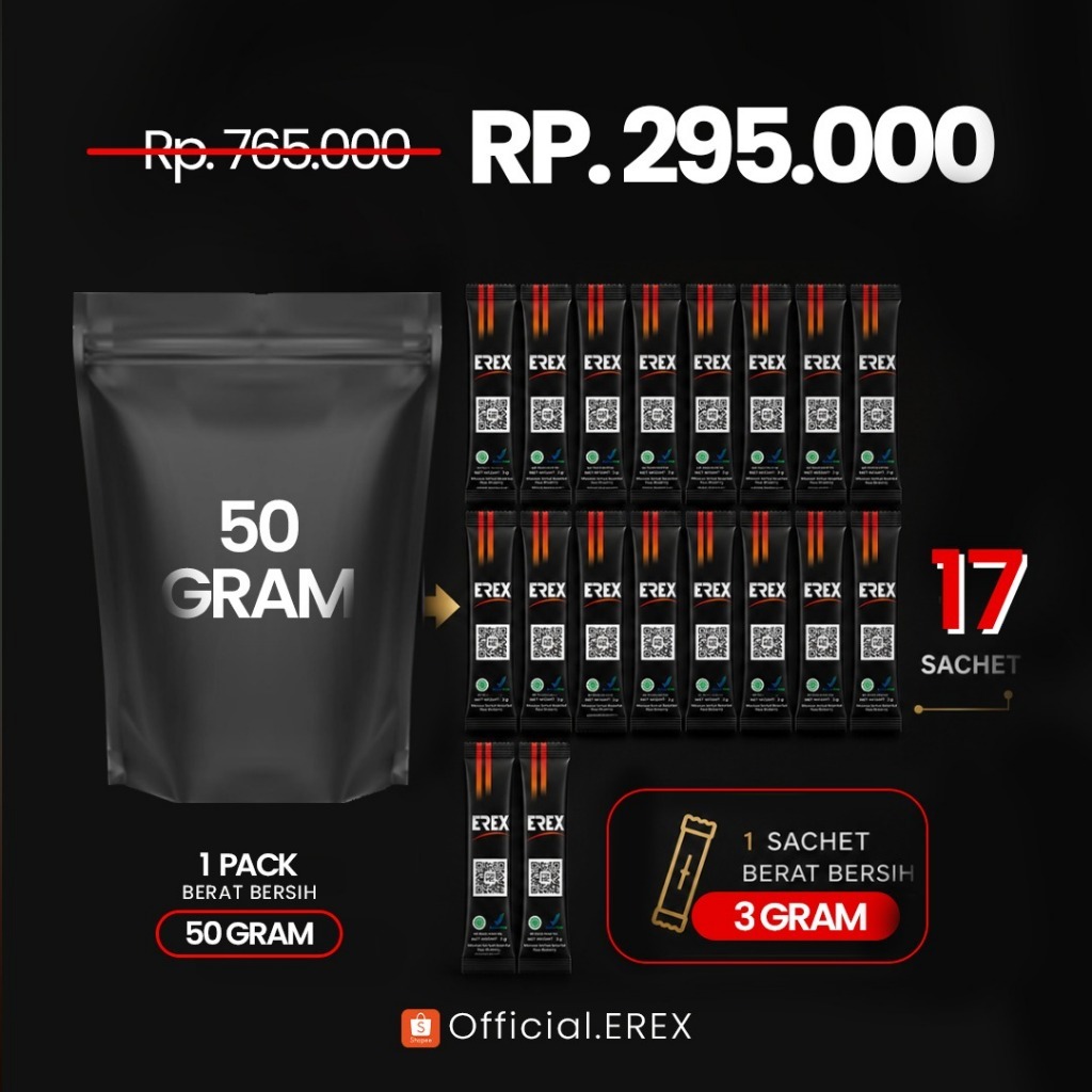 EREX Minuman Herabl 50gr lebih hemat
