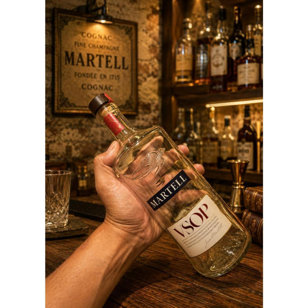 botol kosong martell pajangan dekorasi hiasan dinding