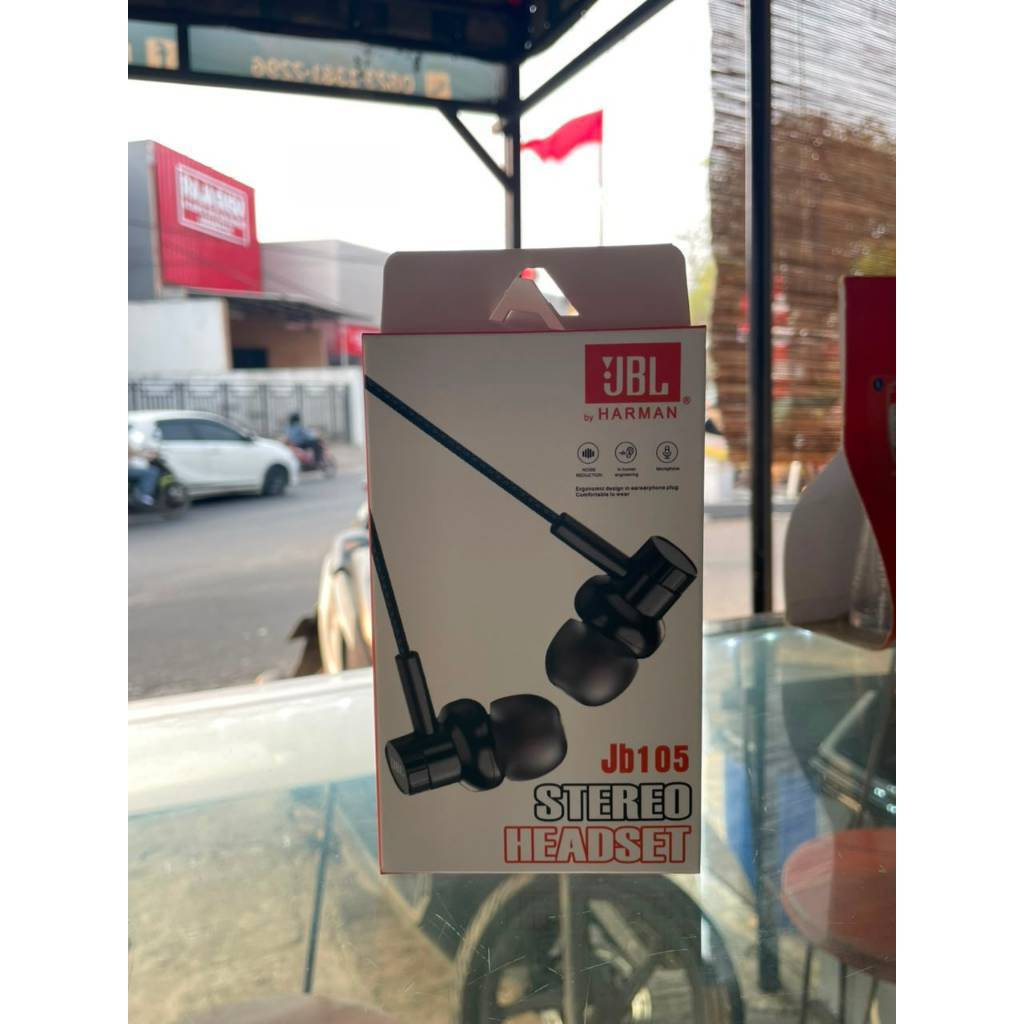 JBL JB 105 In-Ear Headphone Stereo Hands-Free Mic