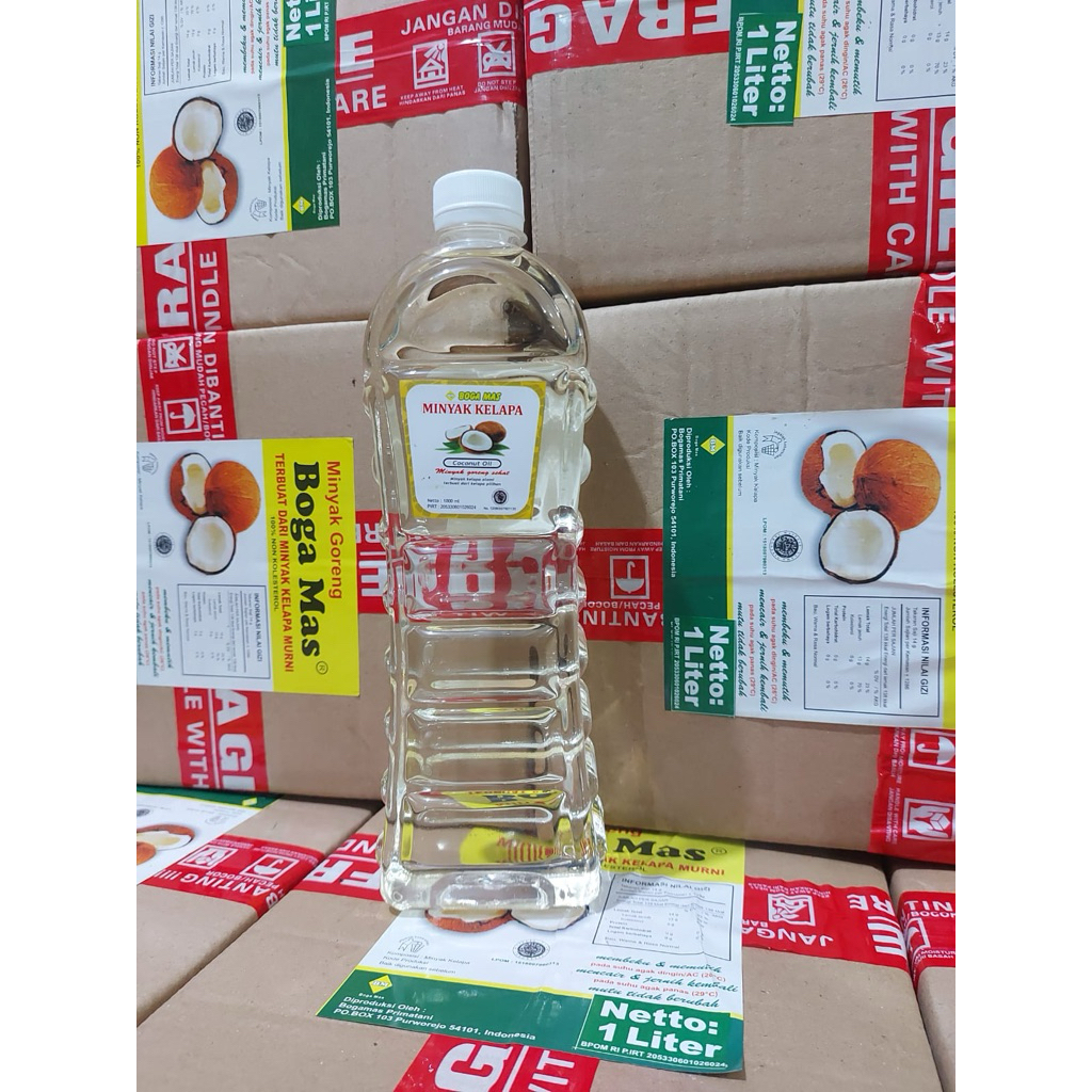 Minyak Kelapa Murni // Minyak Goreng Kelapa Premium Boga Mas Coconut Oil 1L