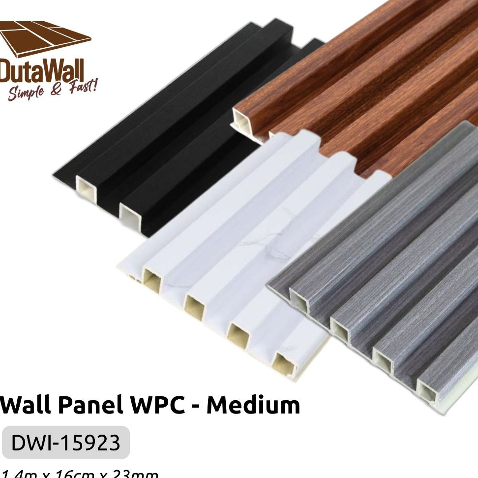 Duta Wall WPC Wall Panel Fluted Medium Panjang 140 CM